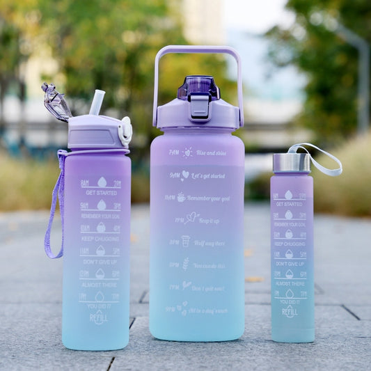 Motivational Drinking Water Bottle With Time Marker 100% BPA & toxic free