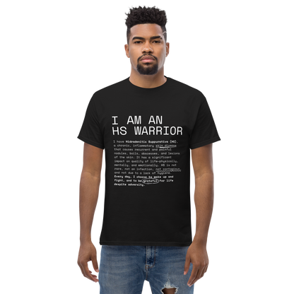 I am an HS Warrior Awareness Men's Comfy 100% Cotton Classic Tee