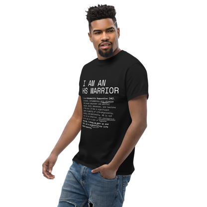 I am an HS Warrior Awareness Men's Comfy 100% Cotton Classic Tee