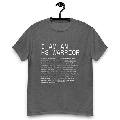 I am an HS Warrior Awareness Men's Comfy 100% Cotton Classic Tee