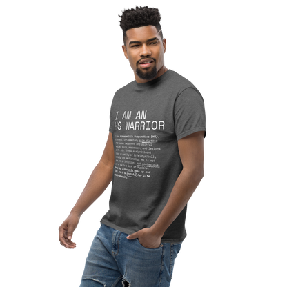 I am an HS Warrior Awareness Men's Comfy 100% Cotton Classic Tee