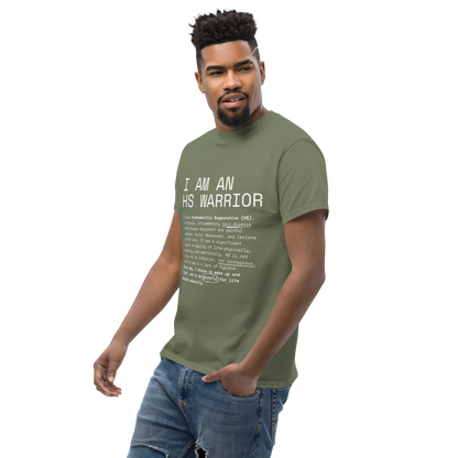 I am an HS Warrior Awareness Men's Comfy 100% Cotton Classic Tee