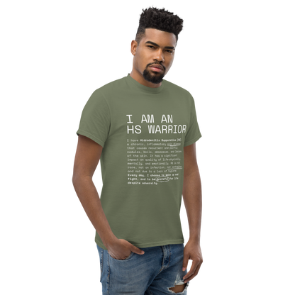 I am an HS Warrior Awareness Men's Comfy 100% Cotton Classic Tee