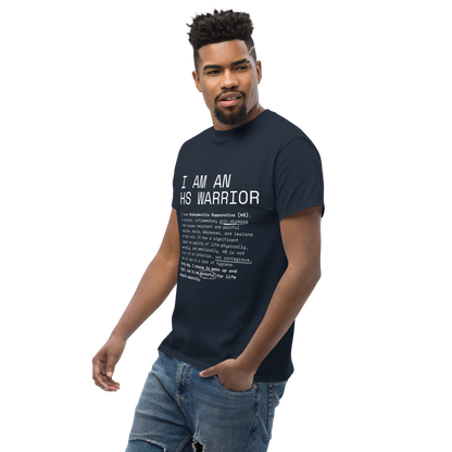 I am an HS Warrior Awareness Men's Comfy 100% Cotton Classic Tee