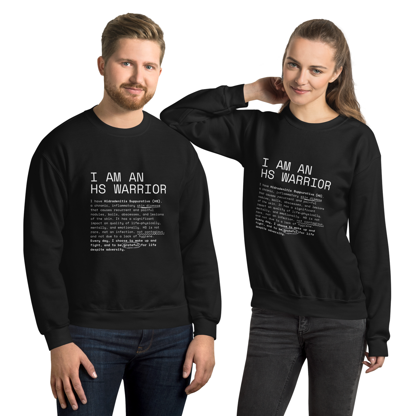 Sudadera Unisex - I am an HS Warrior 