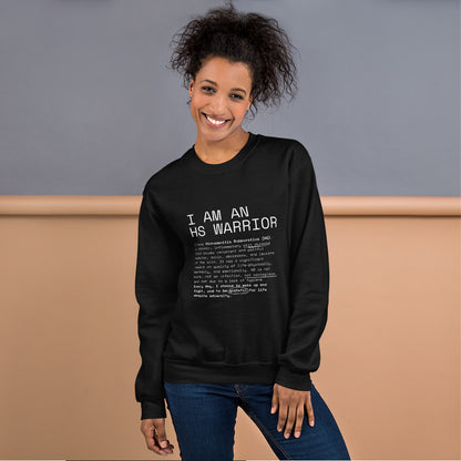 I am an HS Warrior All Gender Comfy Sweatshirt