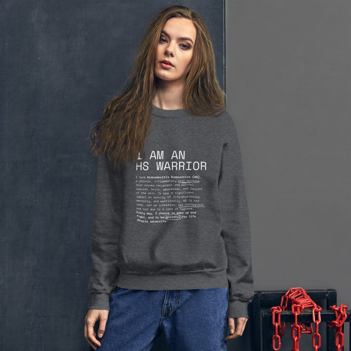 Sudadera Unisex - I am an HS Warrior 