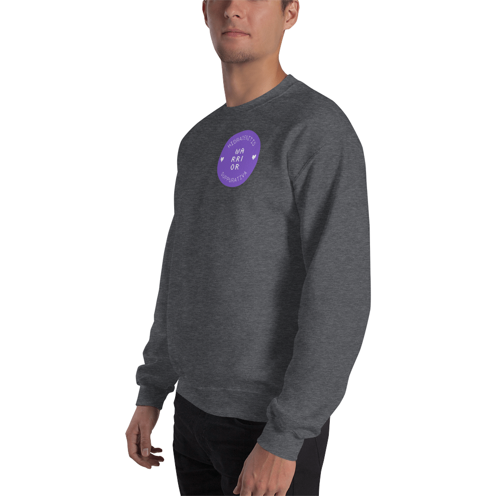 Hidraenitis Suppurativa (HS) Warrior Badge Unisex Sweatshirt