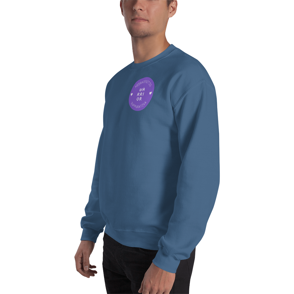 Hidraenitis Suppurativa (HS) Warrior Badge Unisex Sweatshirt