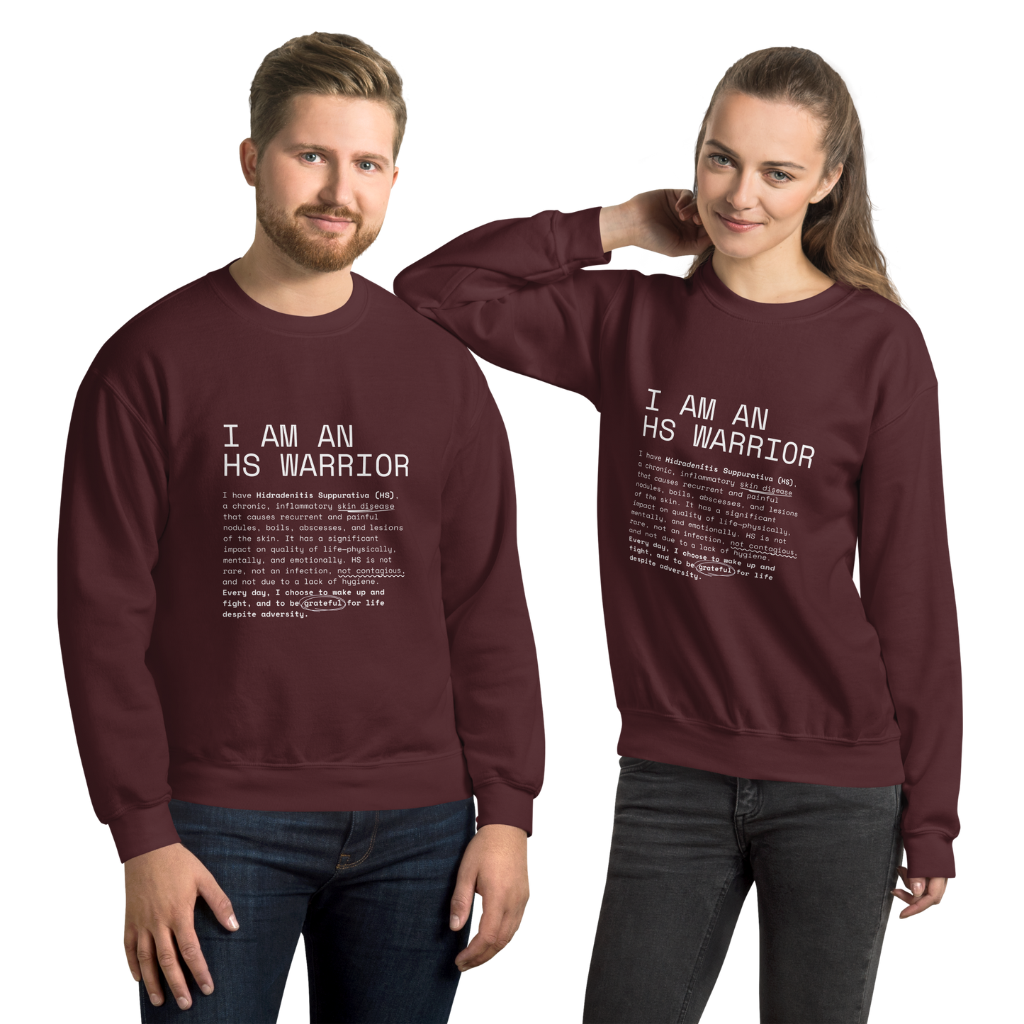 Sudadera Unisex - I am an HS Warrior 