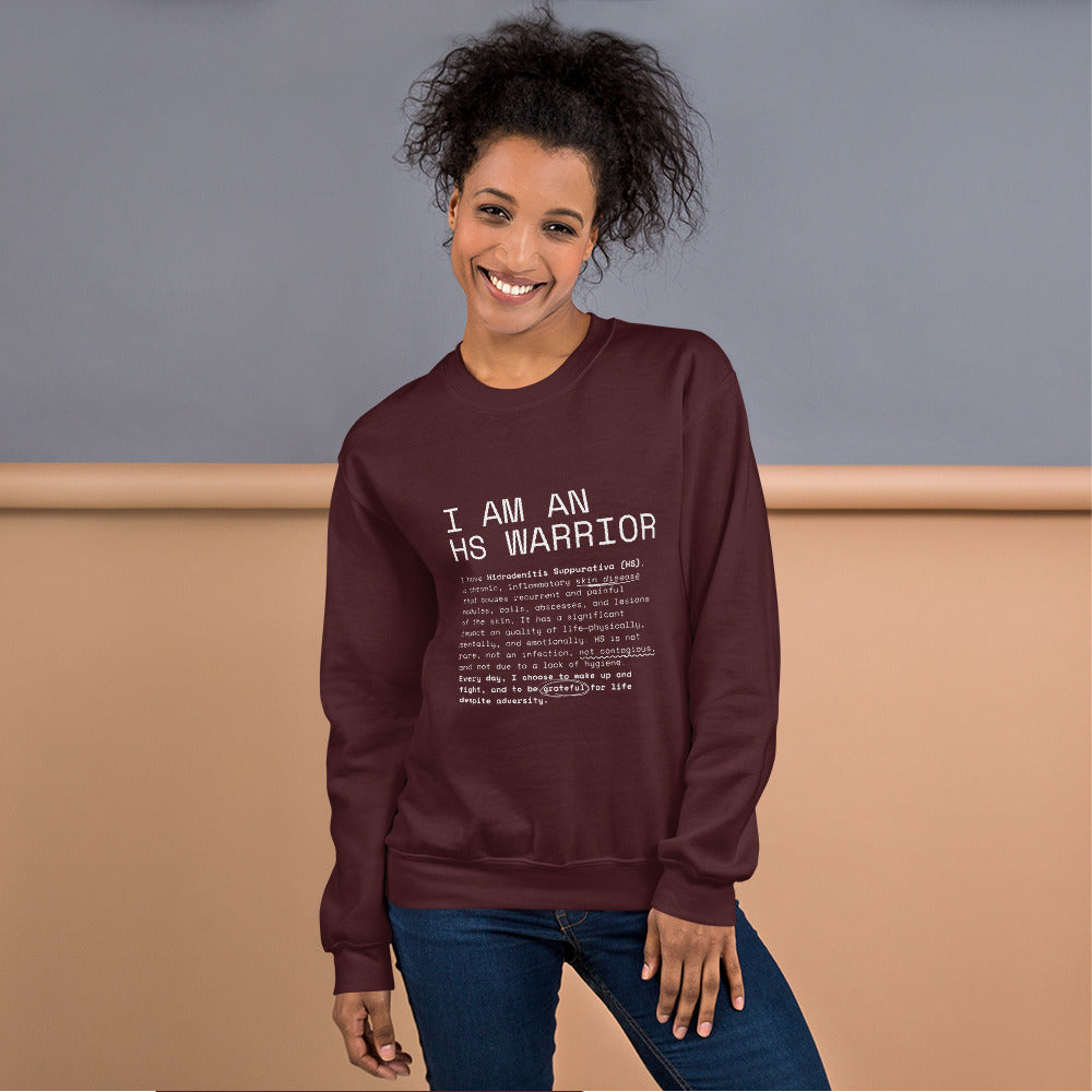 I am an HS Warrior All Gender Comfy Sweatshirt