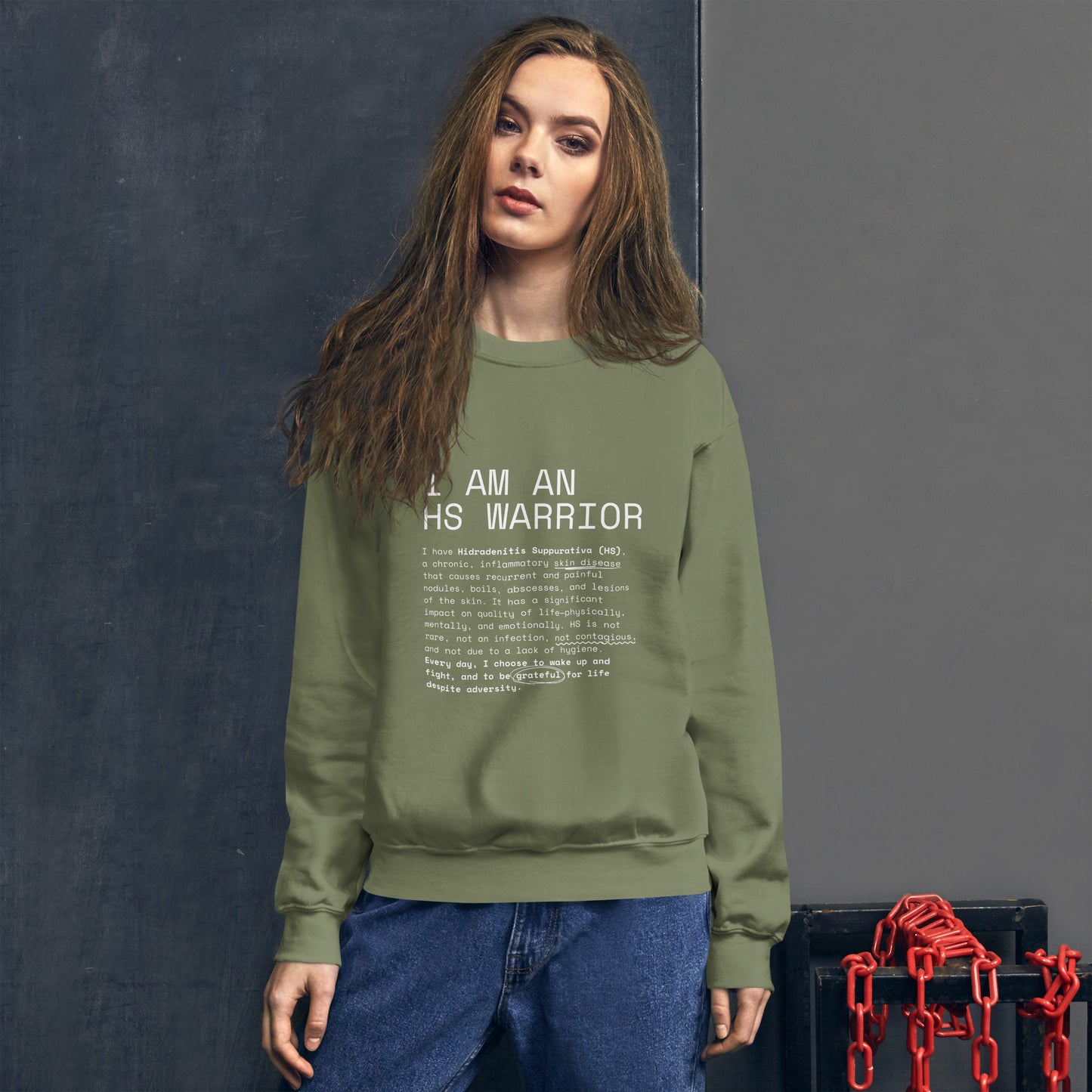 Sudadera Unisex - I am an HS Warrior 