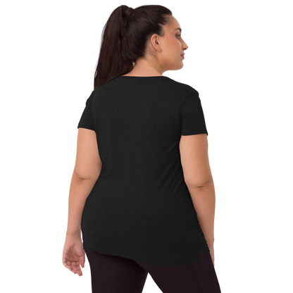 Playera Reciclada para Mujer en Cuello en V - I am an HS Warrior