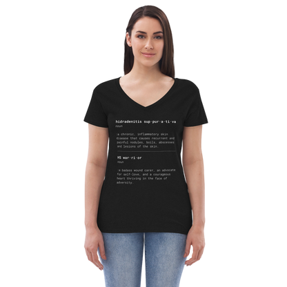 This is What HS Warrior Means Women’s Recycled V-neck T-shirt