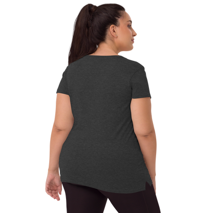 Playera Reciclada para Mujer en Cuello en V - I am an HS Warrior