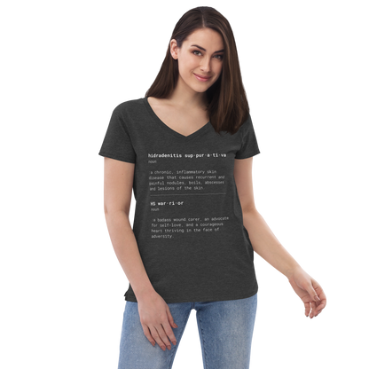 This is What HS Warrior Means Women’s Recycled V-neck T-shirt