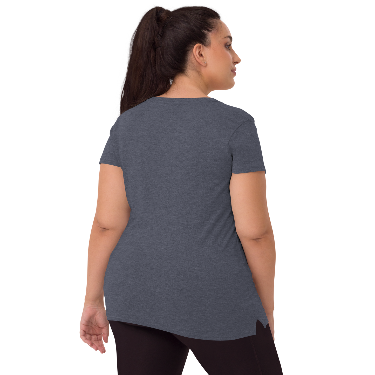 Playera Reciclada para Mujer en Cuello en V - I am an HS Warrior