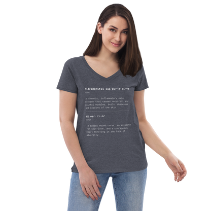 This is What HS Warrior Means Women’s Recycled V-neck T-shirt