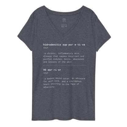 This is What HS Warrior Means Women’s Recycled V-neck T-shirt