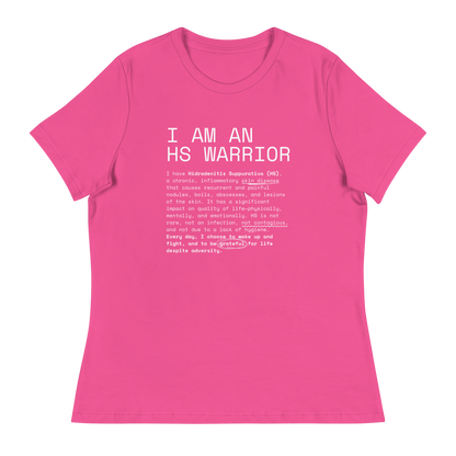 I am an HS Warrior Women's Relaxed Super Soft Cotton T-Shirt