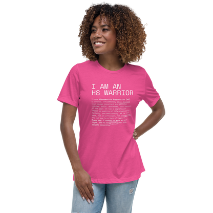 I am an HS Warrior Women's Relaxed Super Soft Cotton T-Shirt