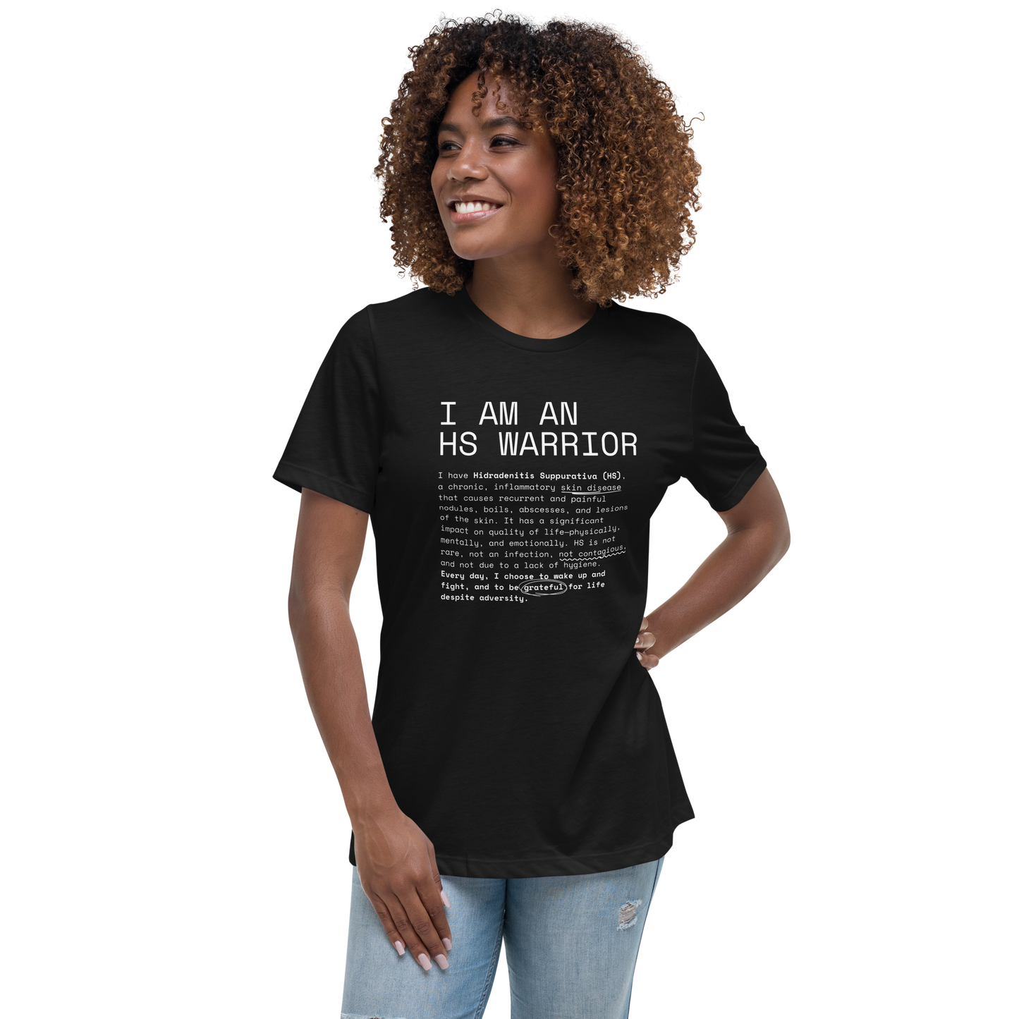 Playera de Algodón para Mujer - I am an HS Warrior