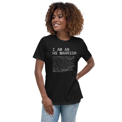 I am an HS Warrior Women's Relaxed Super Soft Cotton T-Shirt