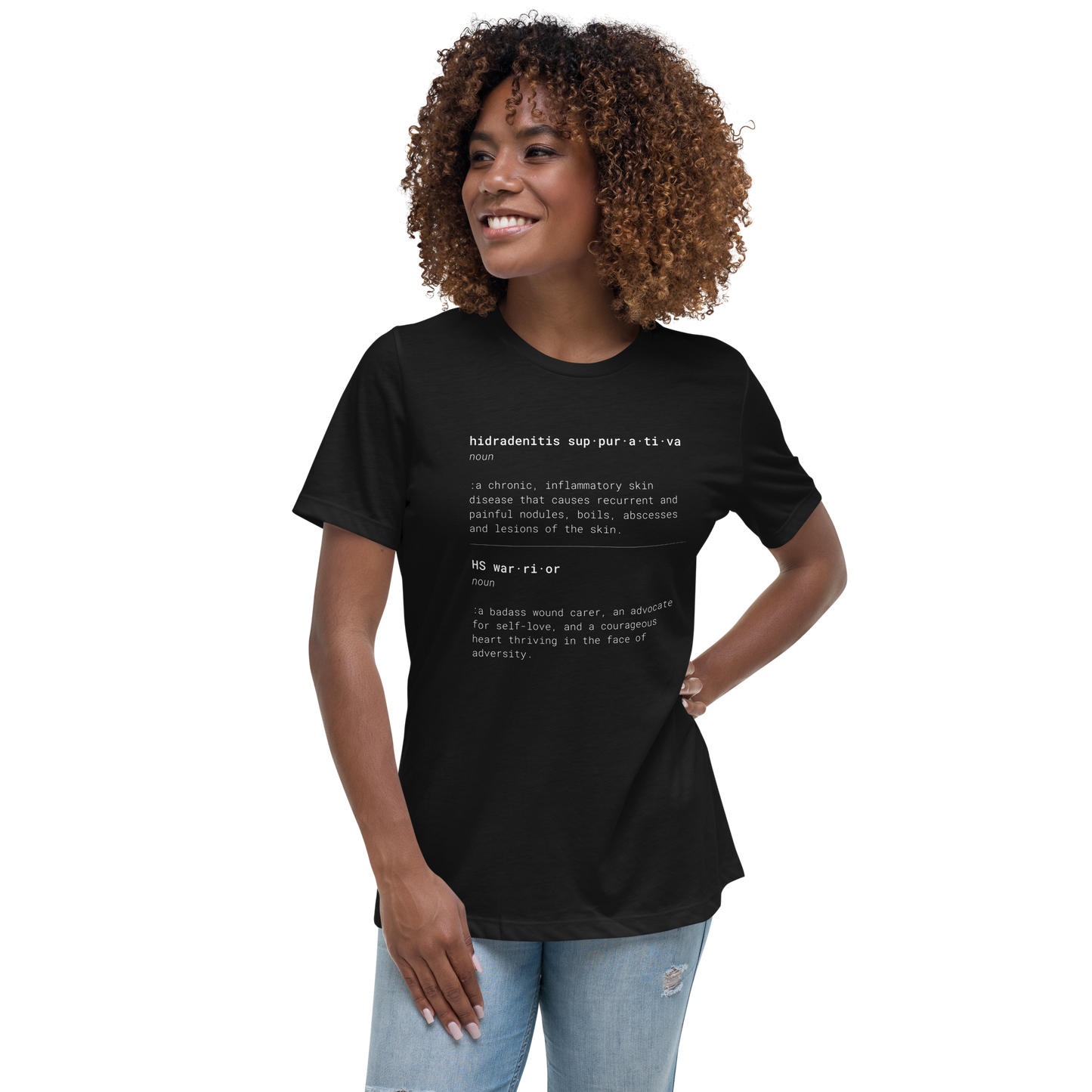 HS & HS Warrior "Dictionary" Women's  Relaxed Super Soft Cotton T-Shirt