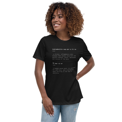 HS & HS Warrior "Dictionary" Women's  Relaxed Super Soft Cotton T-Shirt