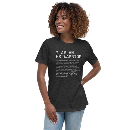 I am an HS Warrior Women's Relaxed Super Soft Cotton T-Shirt