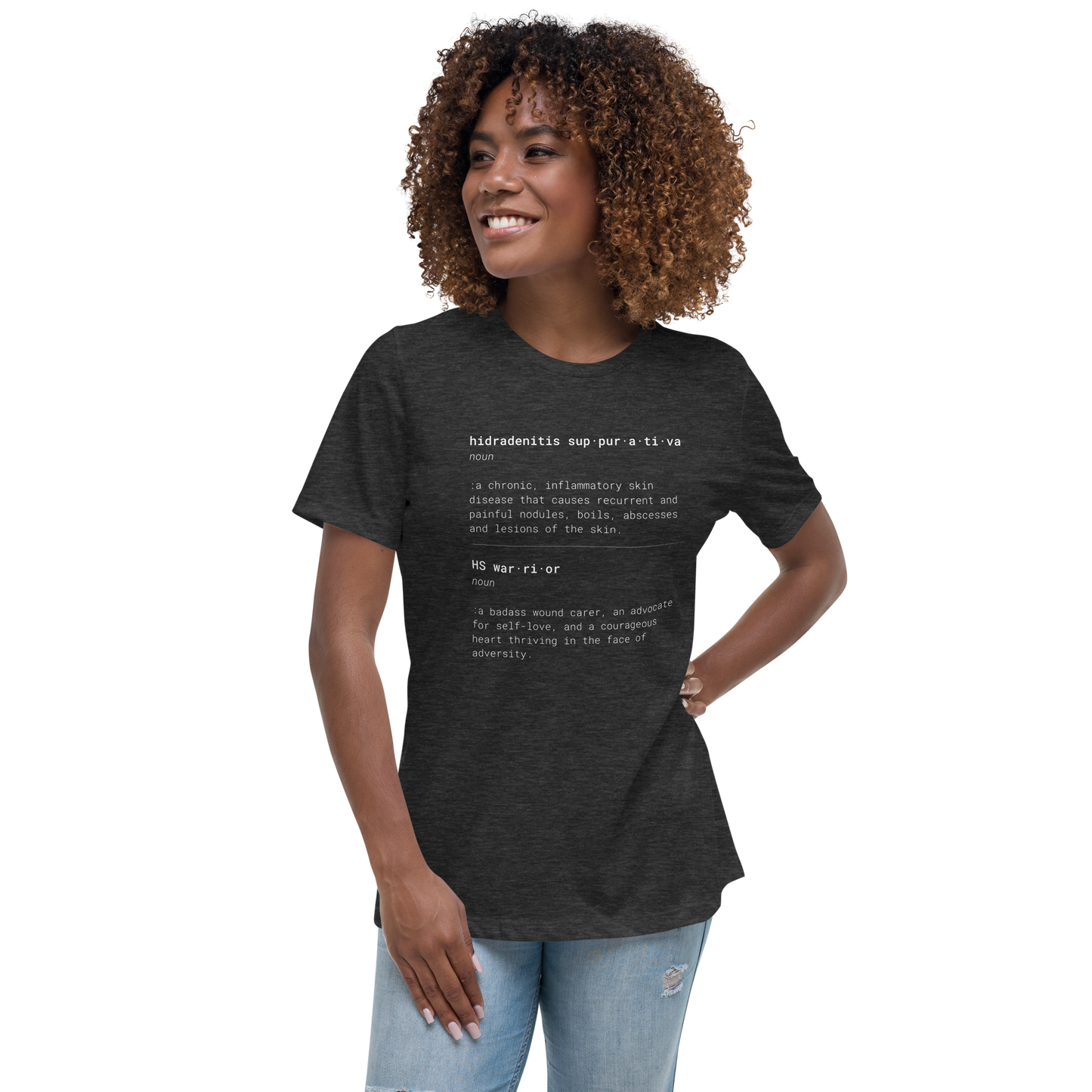 HS & HS Warrior "Dictionary" Women's  Relaxed Super Soft Cotton T-Shirt