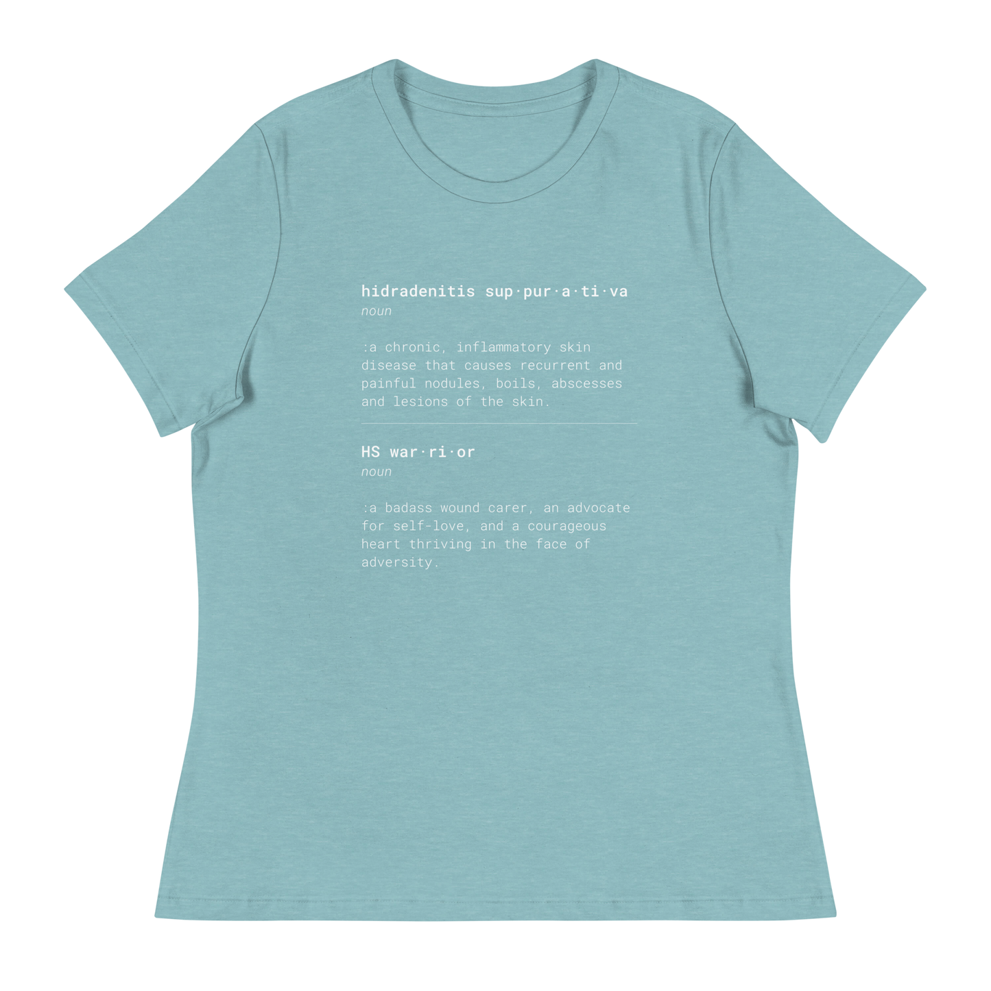 HS & HS Warrior "Dictionary" Women's  Relaxed Super Soft Cotton T-Shirt