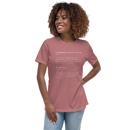 HS & HS Warrior "Dictionary" Women's  Relaxed Super Soft Cotton T-Shirt