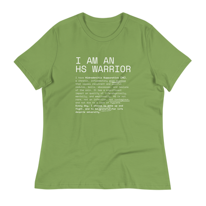 I am an HS Warrior Women's Relaxed Super Soft Cotton T-Shirt