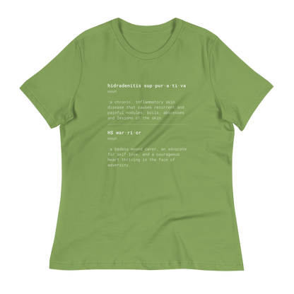 HS & HS Warrior "Dictionary" Women's  Relaxed Super Soft Cotton T-Shirt