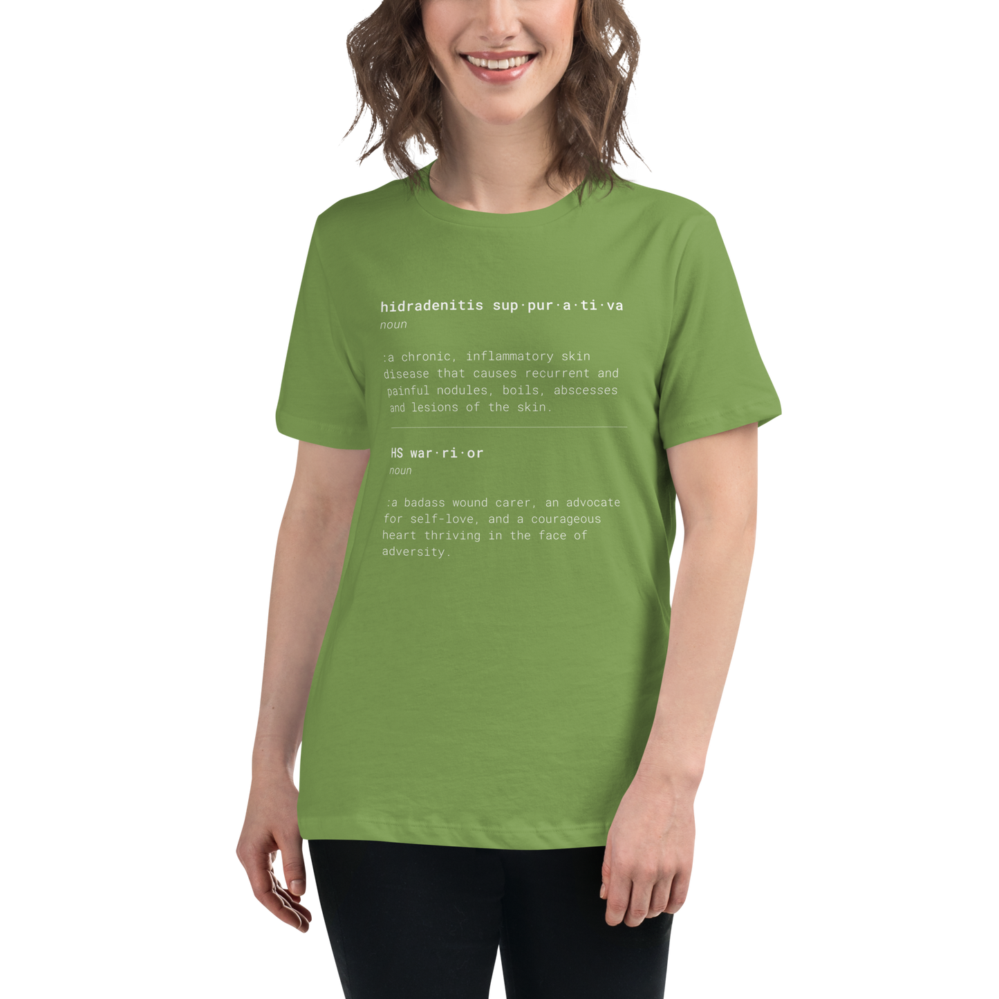 HS & HS Warrior "Dictionary" Women's  Relaxed Super Soft Cotton T-Shirt