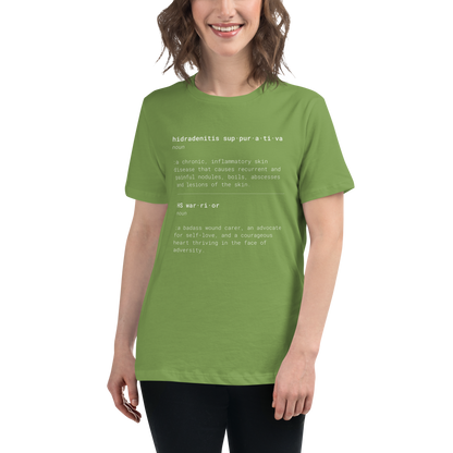 HS & HS Warrior "Dictionary" Women's  Relaxed Super Soft Cotton T-Shirt