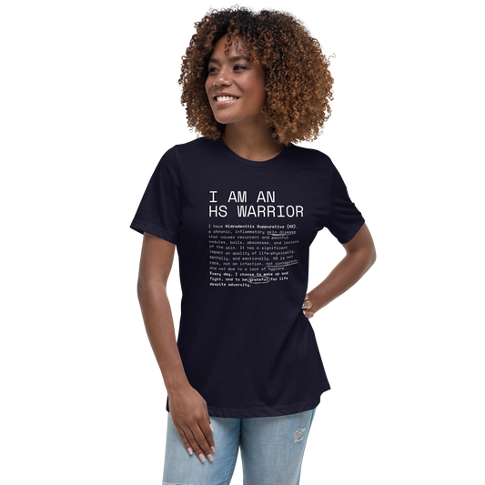 I am an HS Warrior Women's Relaxed Super Soft Cotton T-Shirt