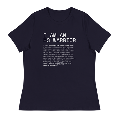 I am an HS Warrior Women's Relaxed Super Soft Cotton T-Shirt