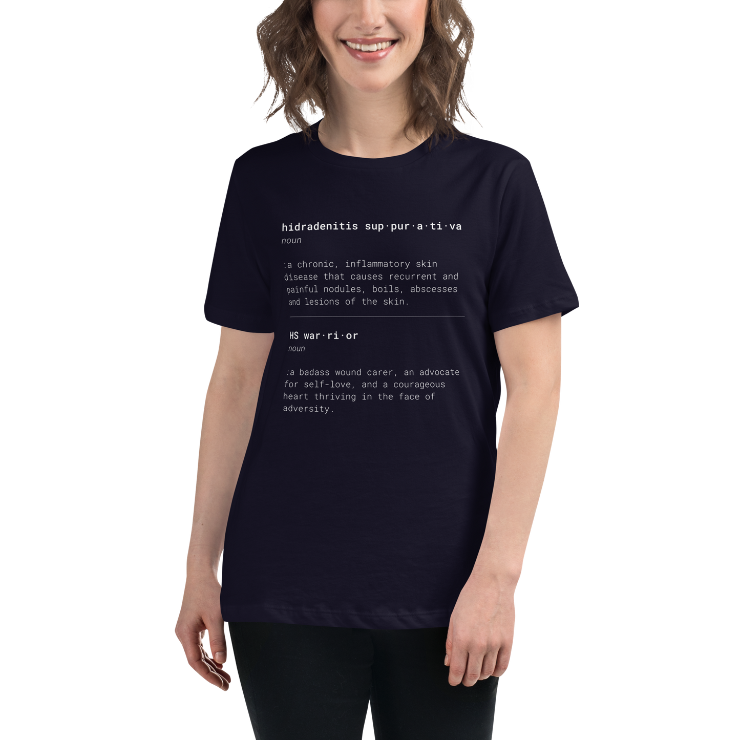 HS & HS Warrior "Dictionary" Women's  Relaxed Super Soft Cotton T-Shirt