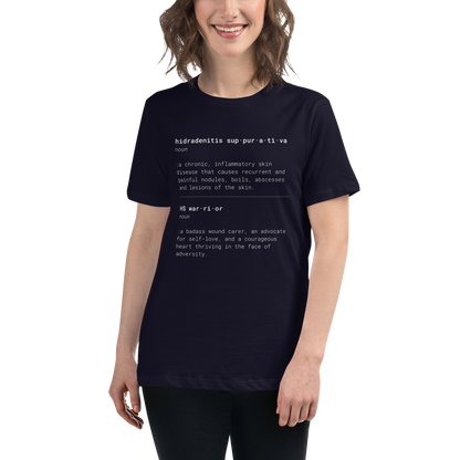 HS & HS Warrior "Dictionary" Women's  Relaxed Super Soft Cotton T-Shirt